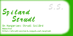 szilard strudl business card