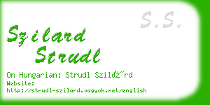 szilard strudl business card